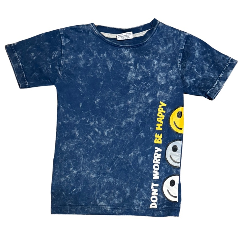 Mish boys don’t worry be happy t-shirt in size 4 in excellent condition like new